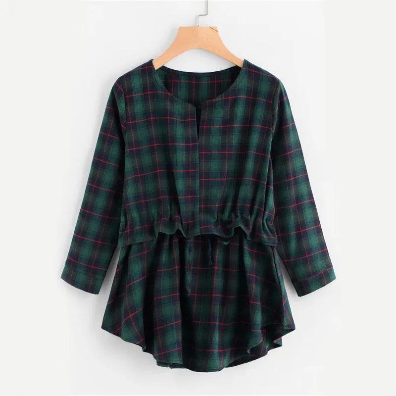 Plaid Blouse