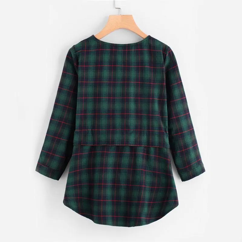 Plaid Blouse