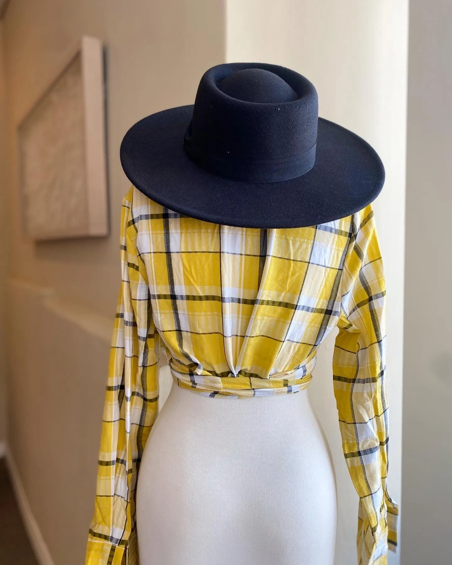 Plaid Multi Wrap Top