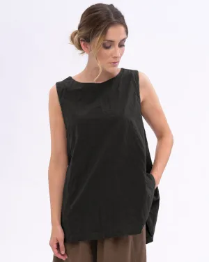 Pleated Back Organic Cotton Tank