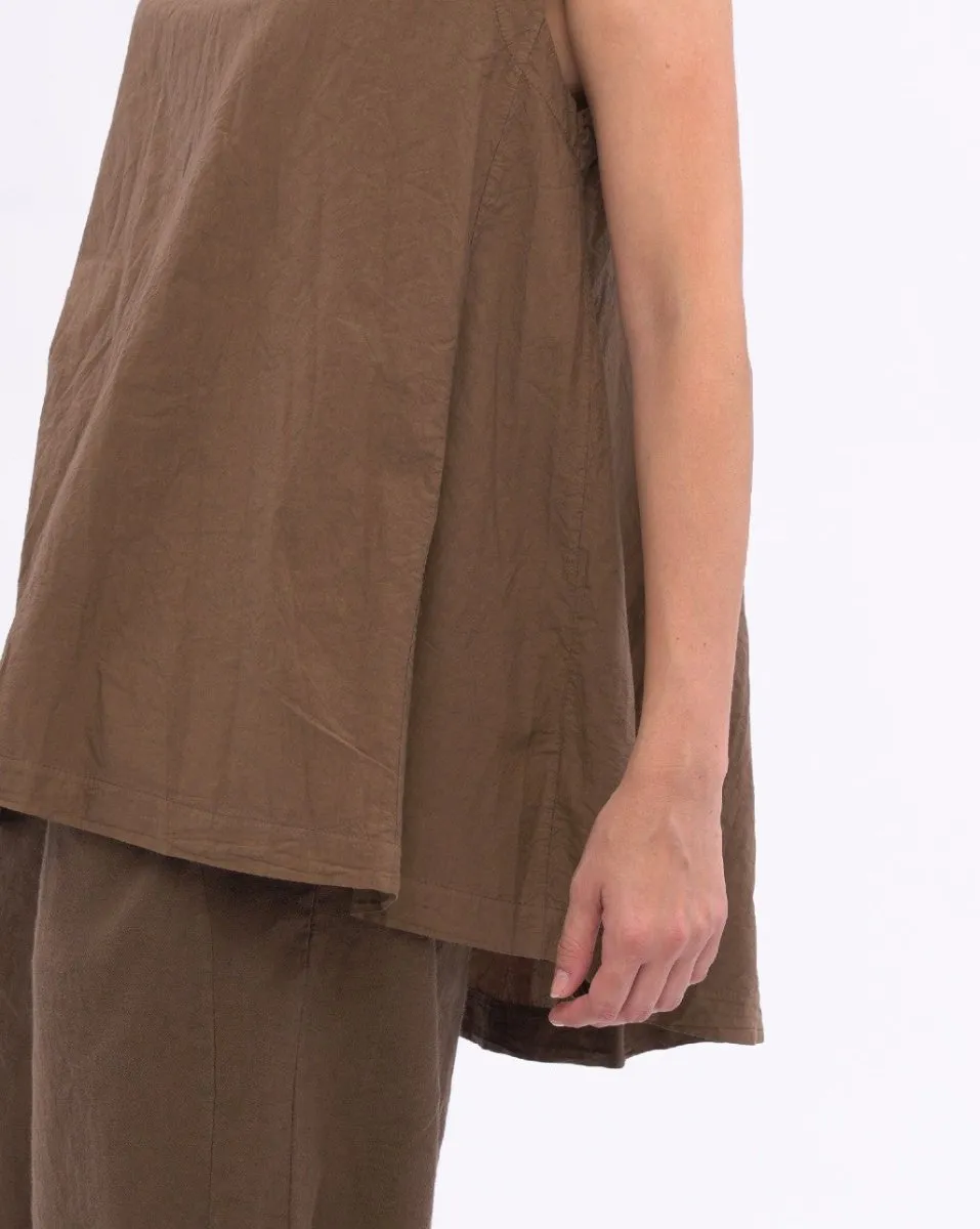 Pleated Back Organic Cotton Tank