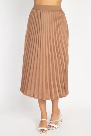 Pleated Maxi Skirt