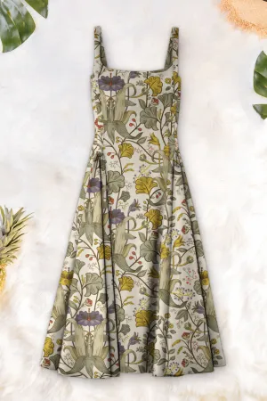 Pleated Midi Dress