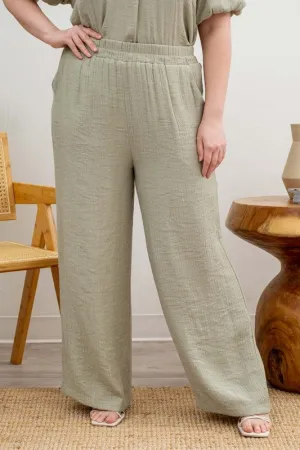 PLUS LIGHTWEIGHT HIGH RISE PANTS