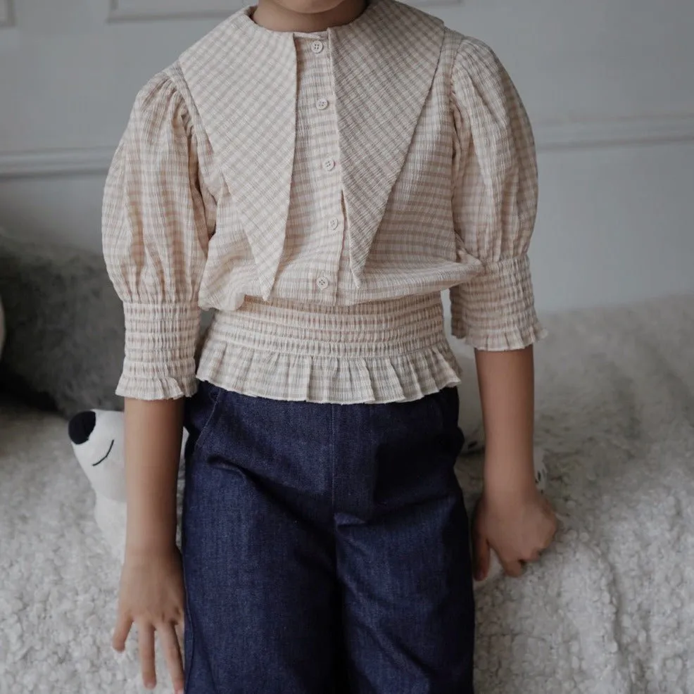 Pointed Collar Shirt by Mes Kids Des Fleurs