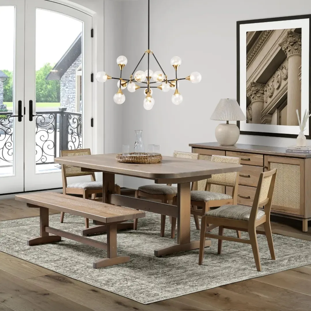 Preston Mid Century Extendable Dining Table