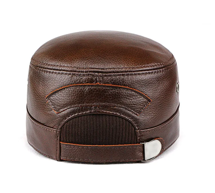 "WET" windproof cowhide flat top hat