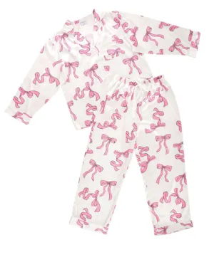 R0742 - Pink Bows 2-Piece Sleep Set