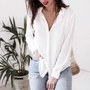Rear Lace  Blouse V Neck Harajuku Shirt