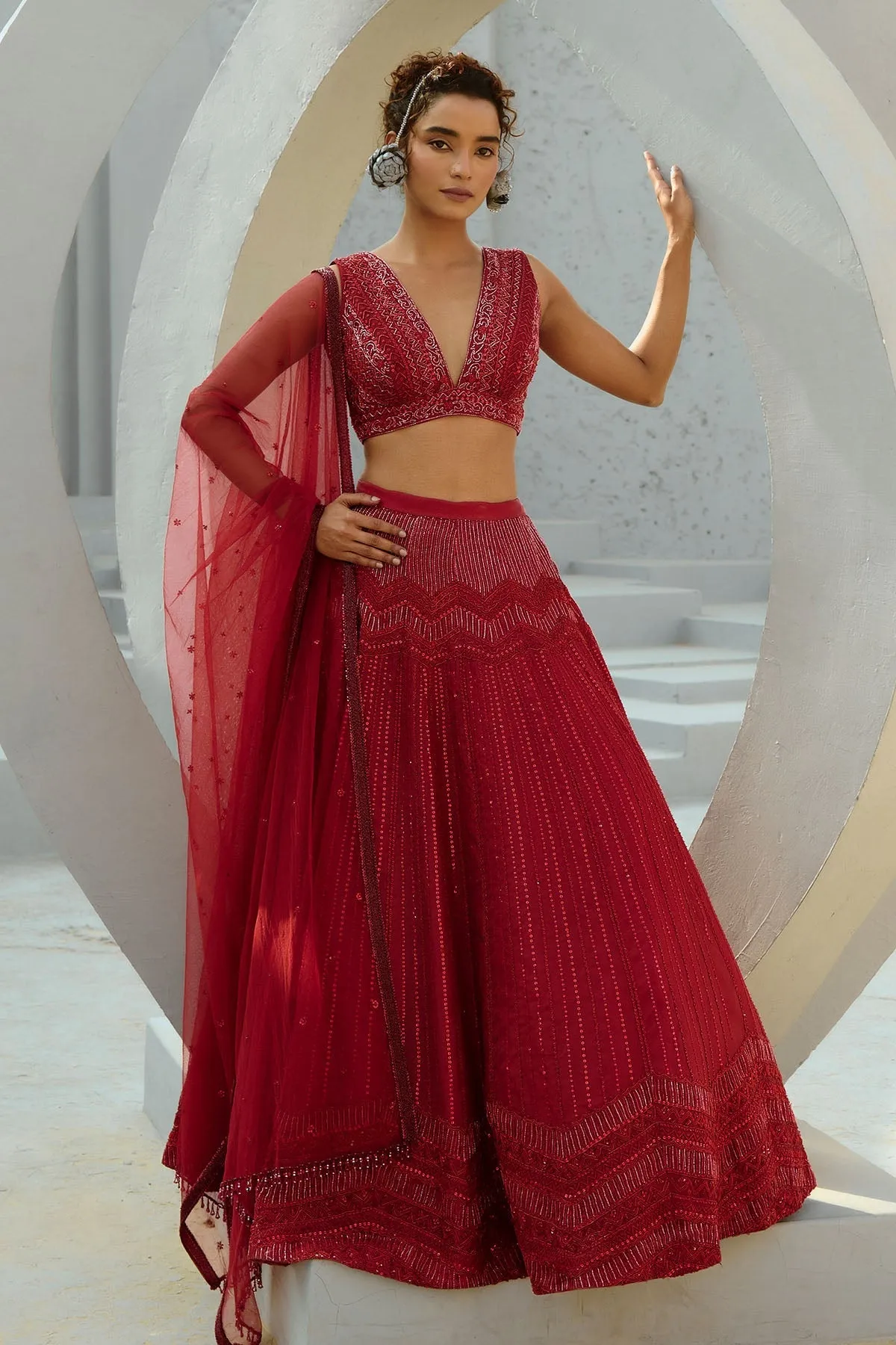 Red Alisha Skirt