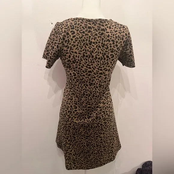 Reformation Leopard Fit and Flare Extra Small