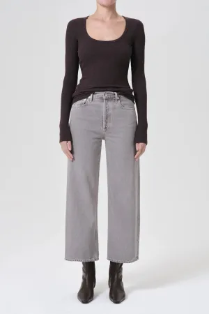 Ren High-Rise Wide-Leg Jean in Owl