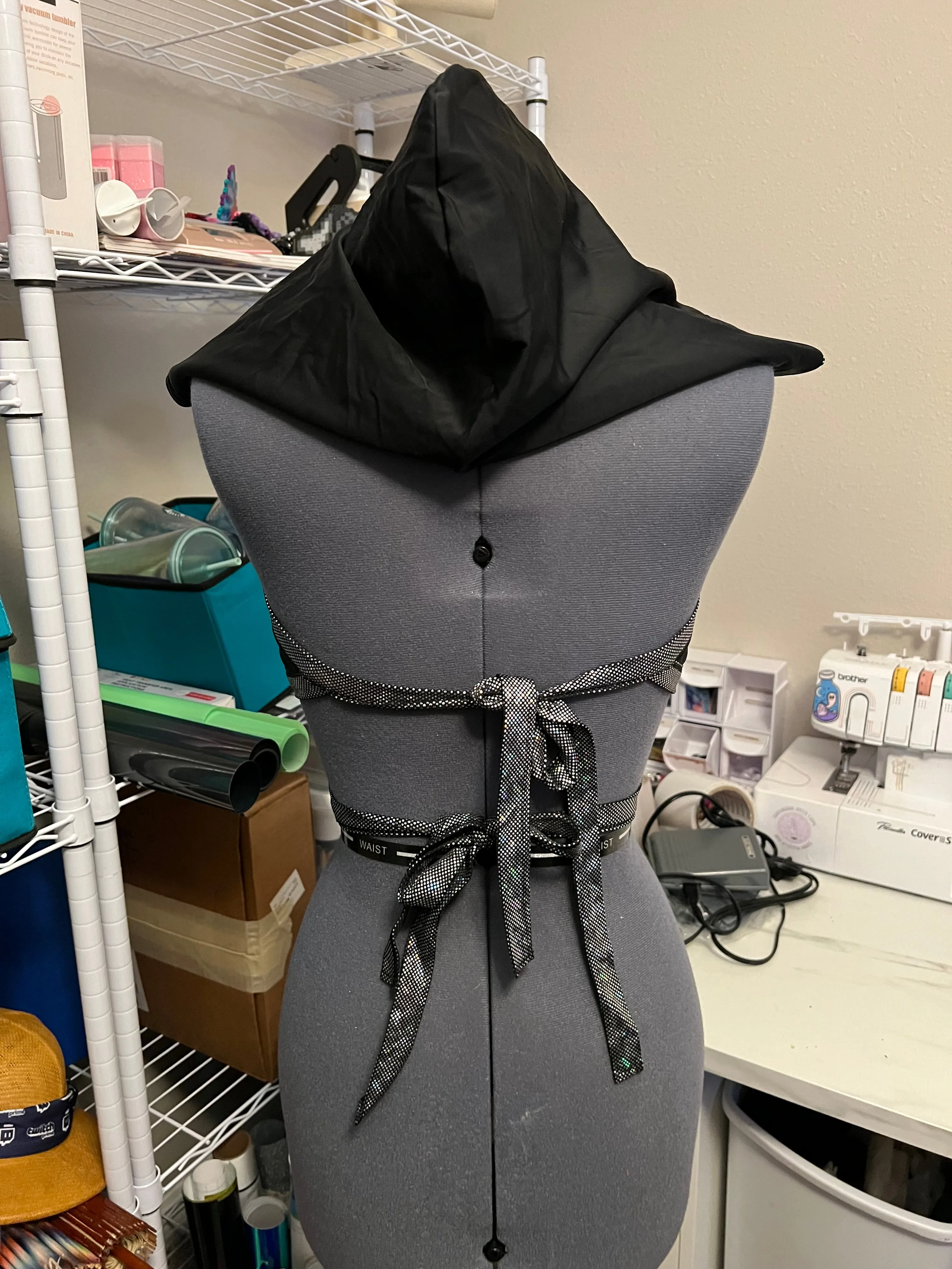Reversible Hooded Wrap Top