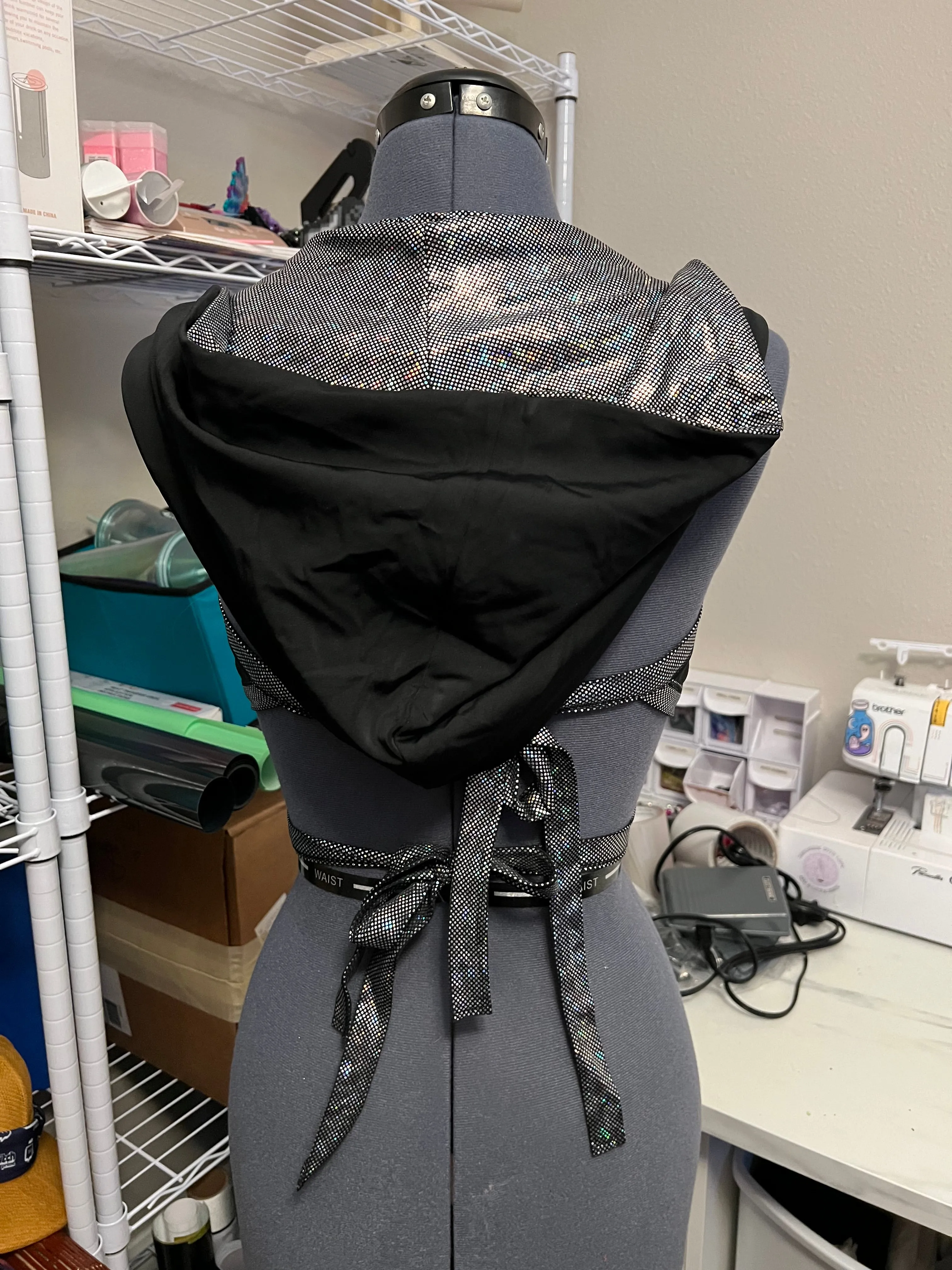 Reversible Hooded Wrap Top