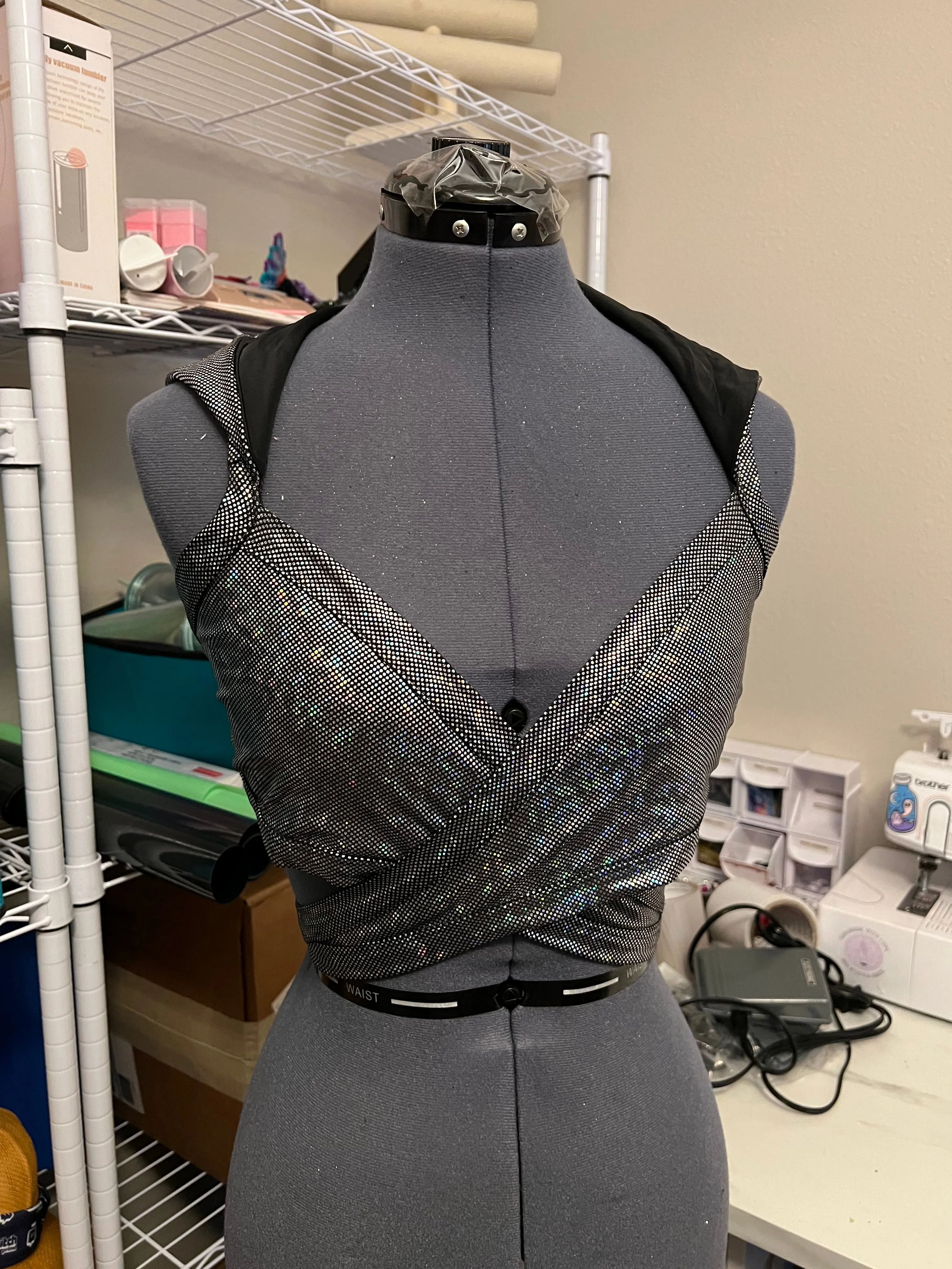 Reversible Hooded Wrap Top