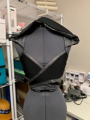 Reversible Hooded Wrap Top