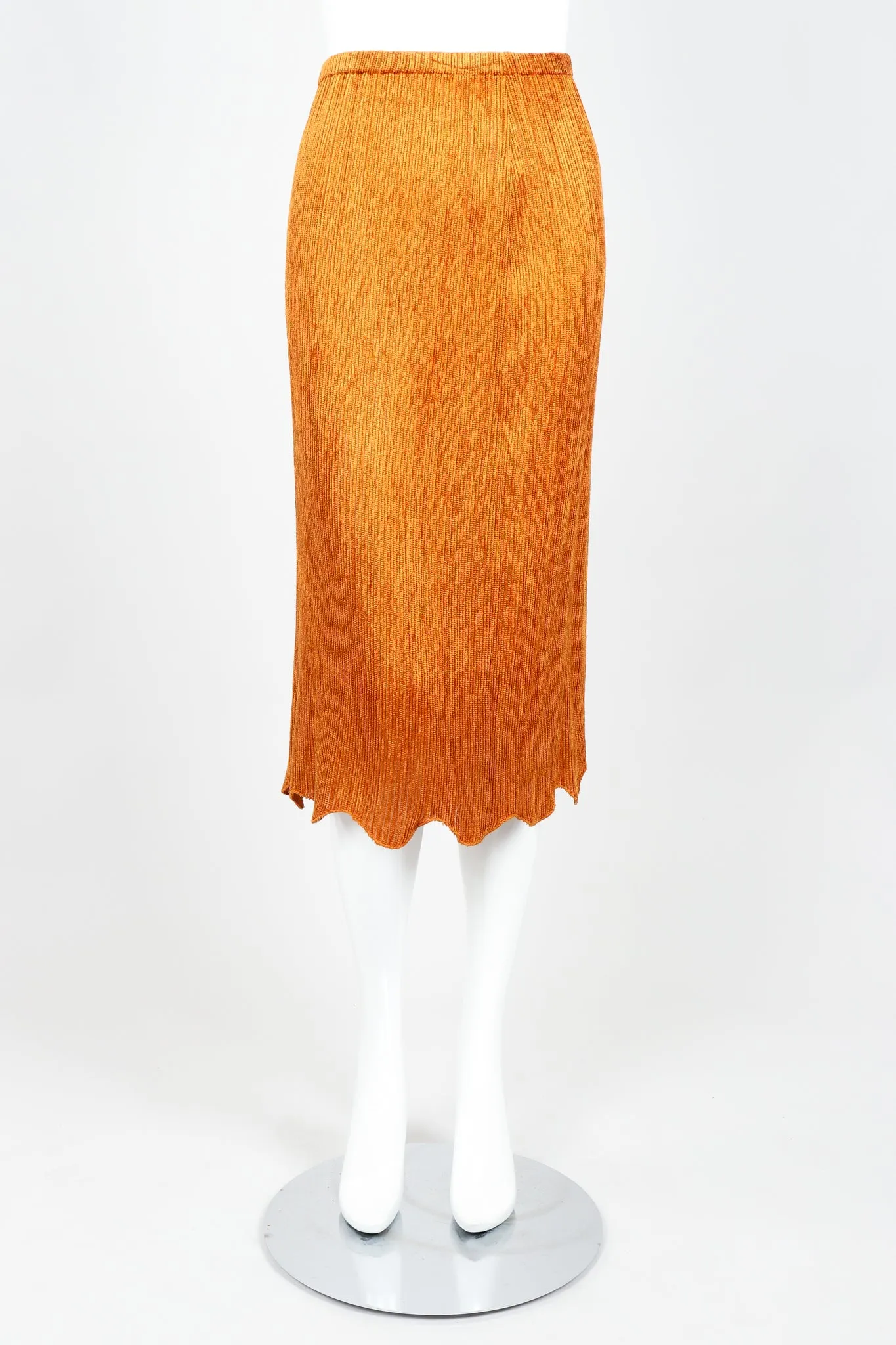 Ribbed Chenille Belted Jacket & Skirt Set