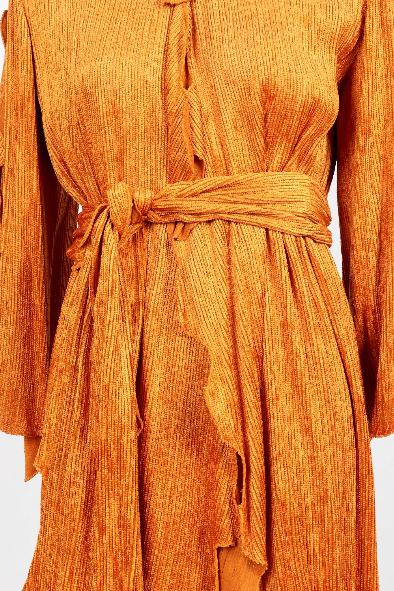 Ribbed Chenille Belted Jacket & Skirt Set