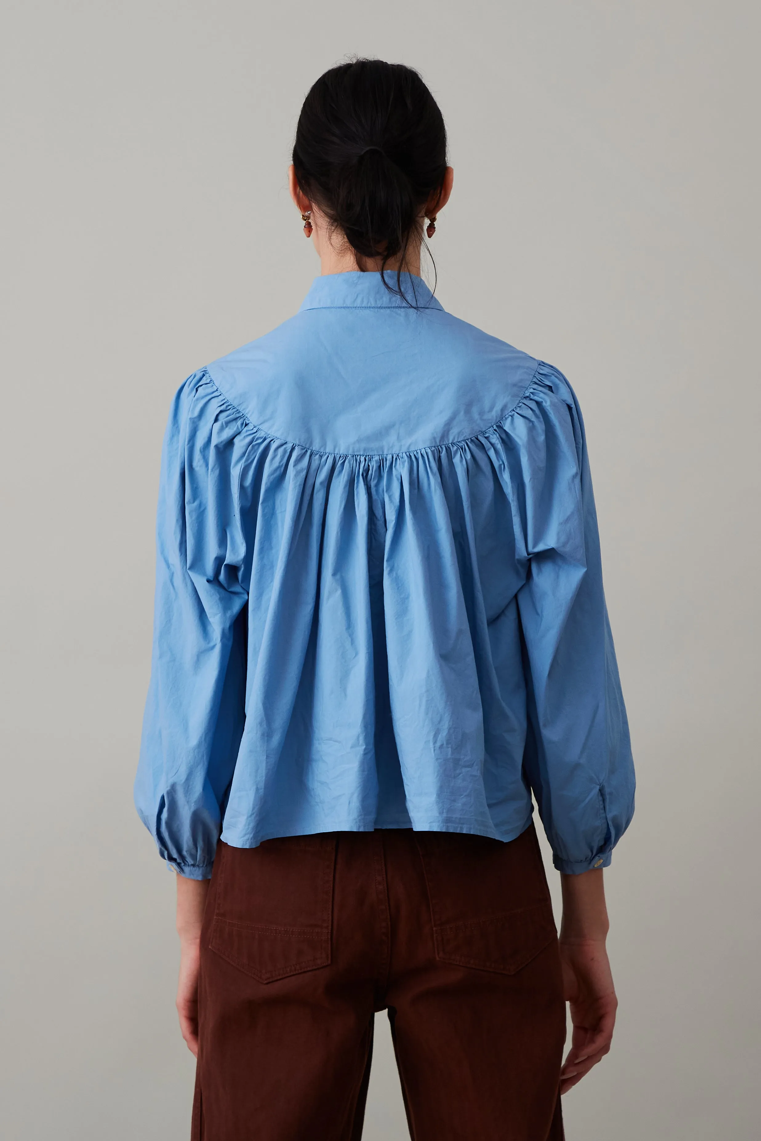 ROBERTA SHIRT | ASHLEIGH BLUE POPLIN