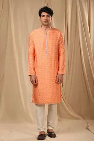 Rosepink Wallflower Kurta With Pants