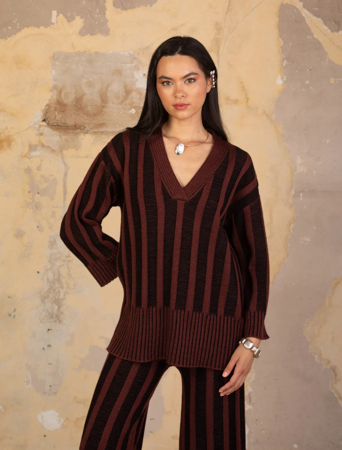 ROWAN V SWEATER
