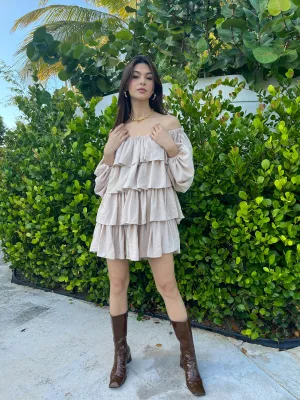 Ruffle Tiered Mini Dress