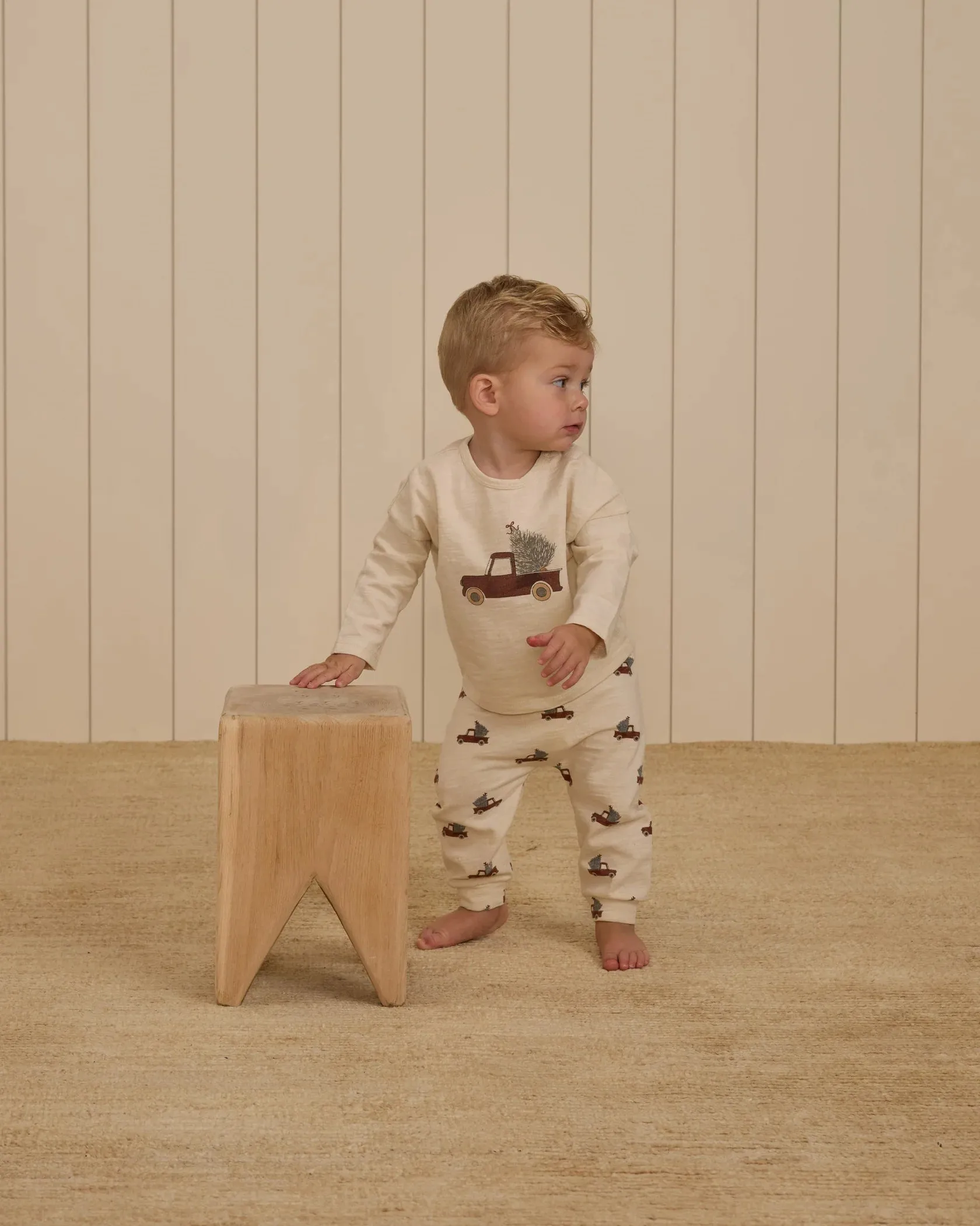 Rylee & Cru - Long Sleeve Tee & Pant Set - Trucks