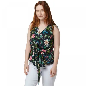 Sam Edelman Women's Lightweight Sleeveless V-Neck Floral Blouse