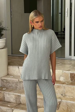 SAMPLE-Celine Top - Grey