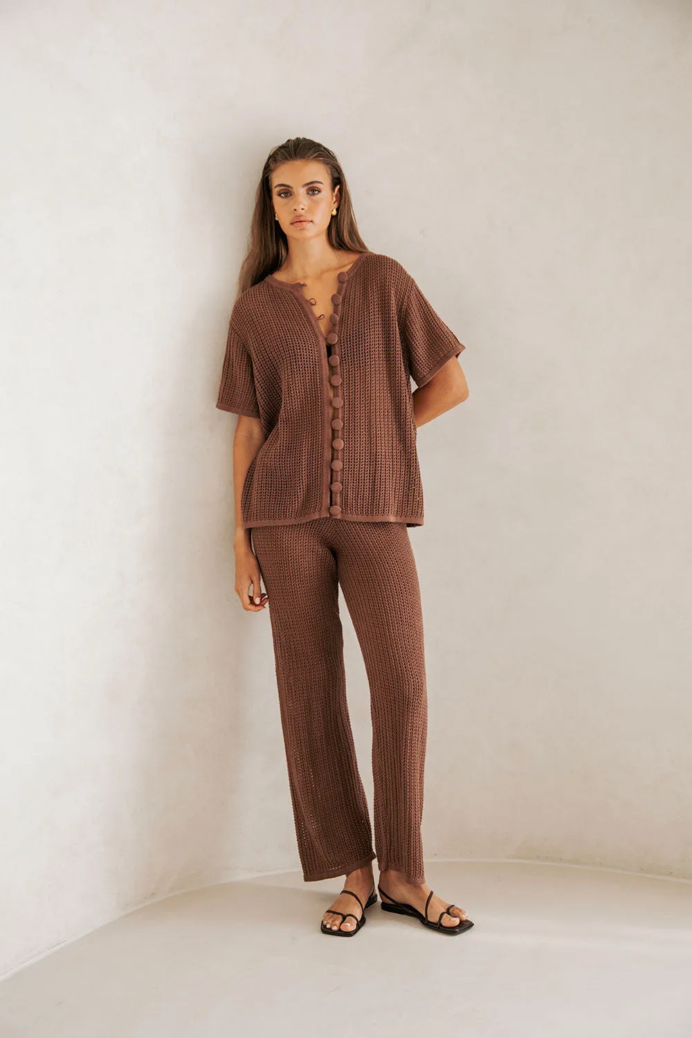 SAMPLE-Zayna Top - Chocolate