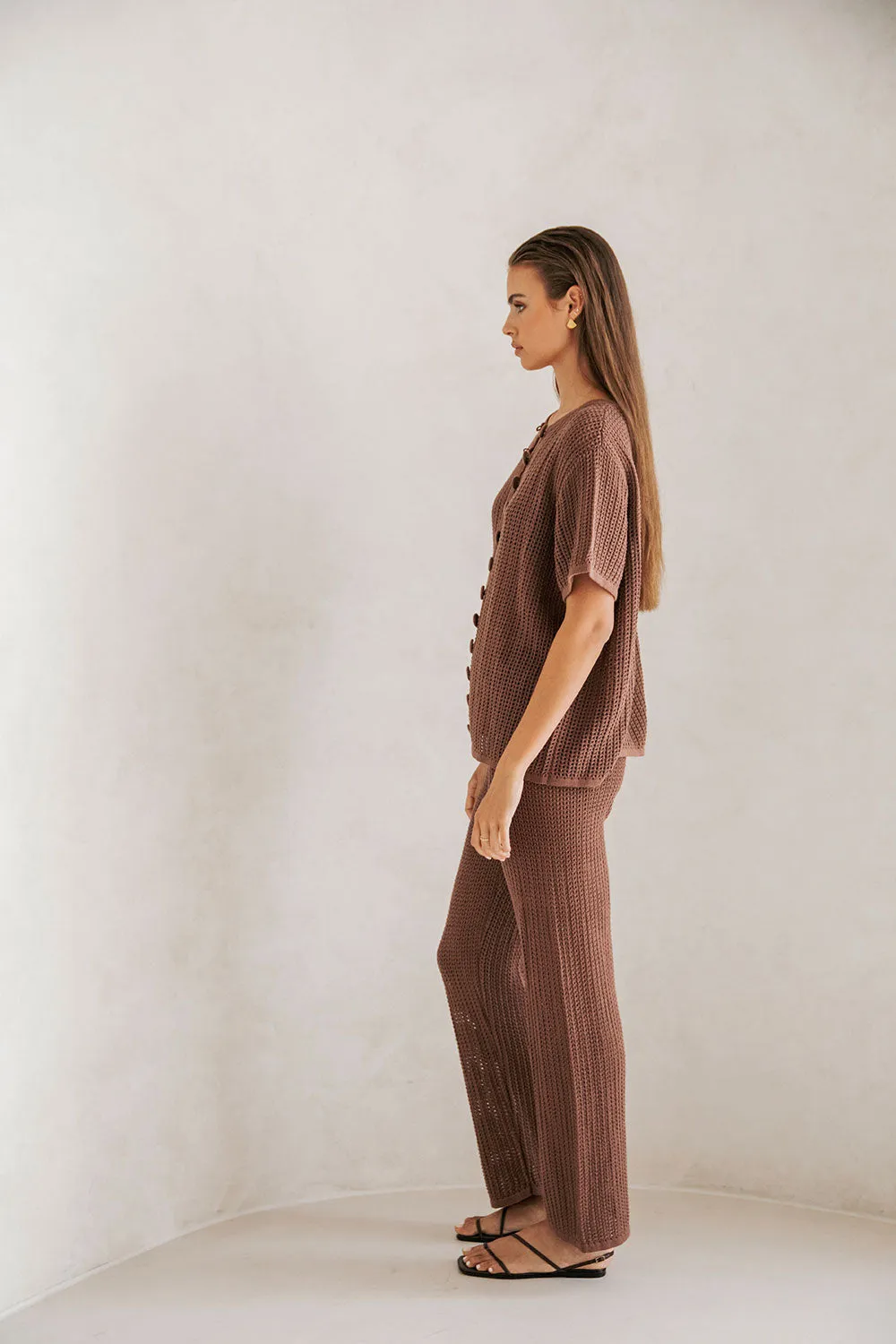 SAMPLE-Zayna Top - Chocolate
