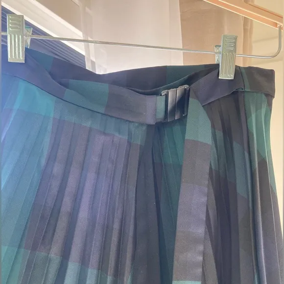 Sandro Silk Pleated Skirt