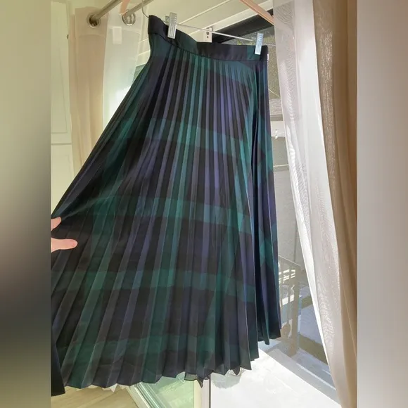 Sandro Silk Pleated Skirt