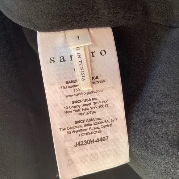Sandro Silk Pleated Skirt