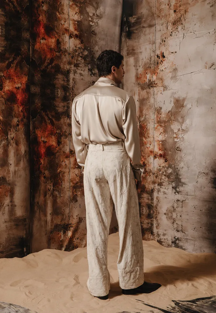 Sandstorm Pants Embroidered Ecru