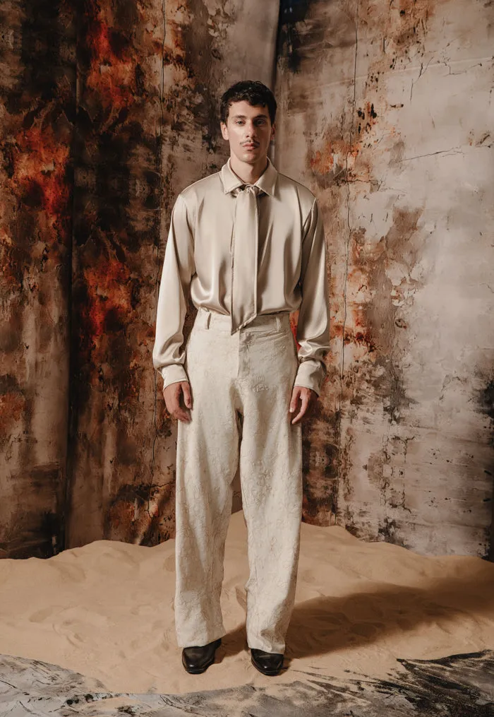 Sandstorm Pants Embroidered Ecru