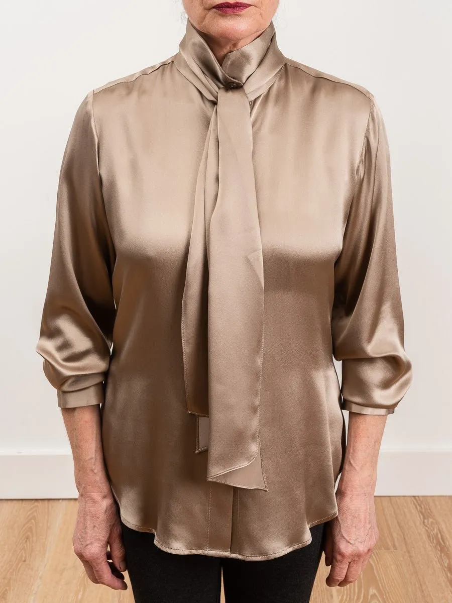 scarf tie blouse