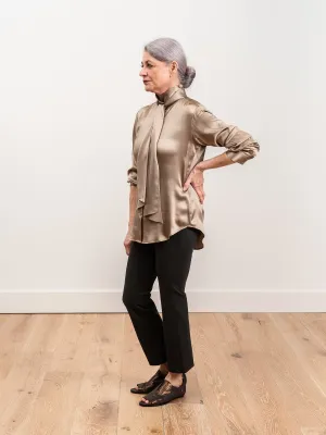 scarf tie blouse