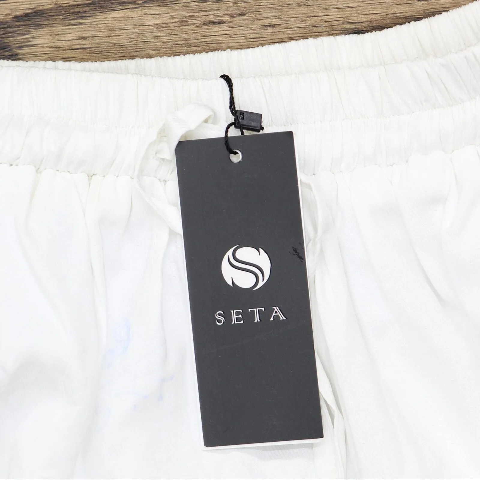 Seta Apparel Womens Element Pleated Mini Skirt White 2XS