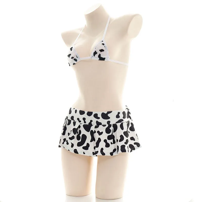 Sexy cow pleated skirt YC24180