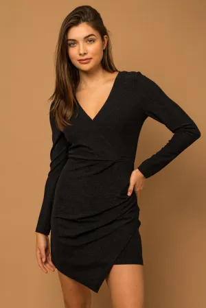 Shimmer Long Sleeve Dress