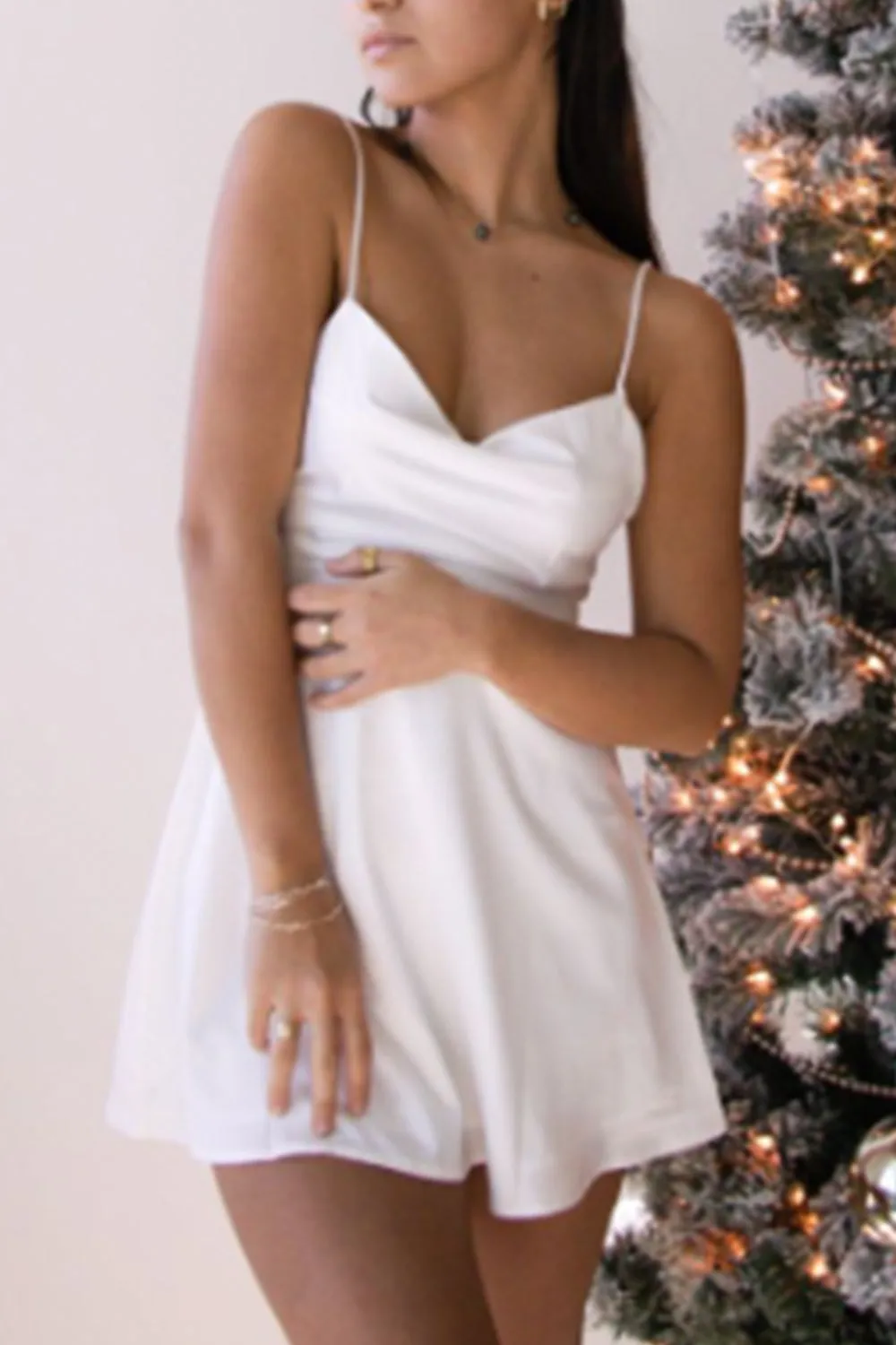 Shimmering White Dress