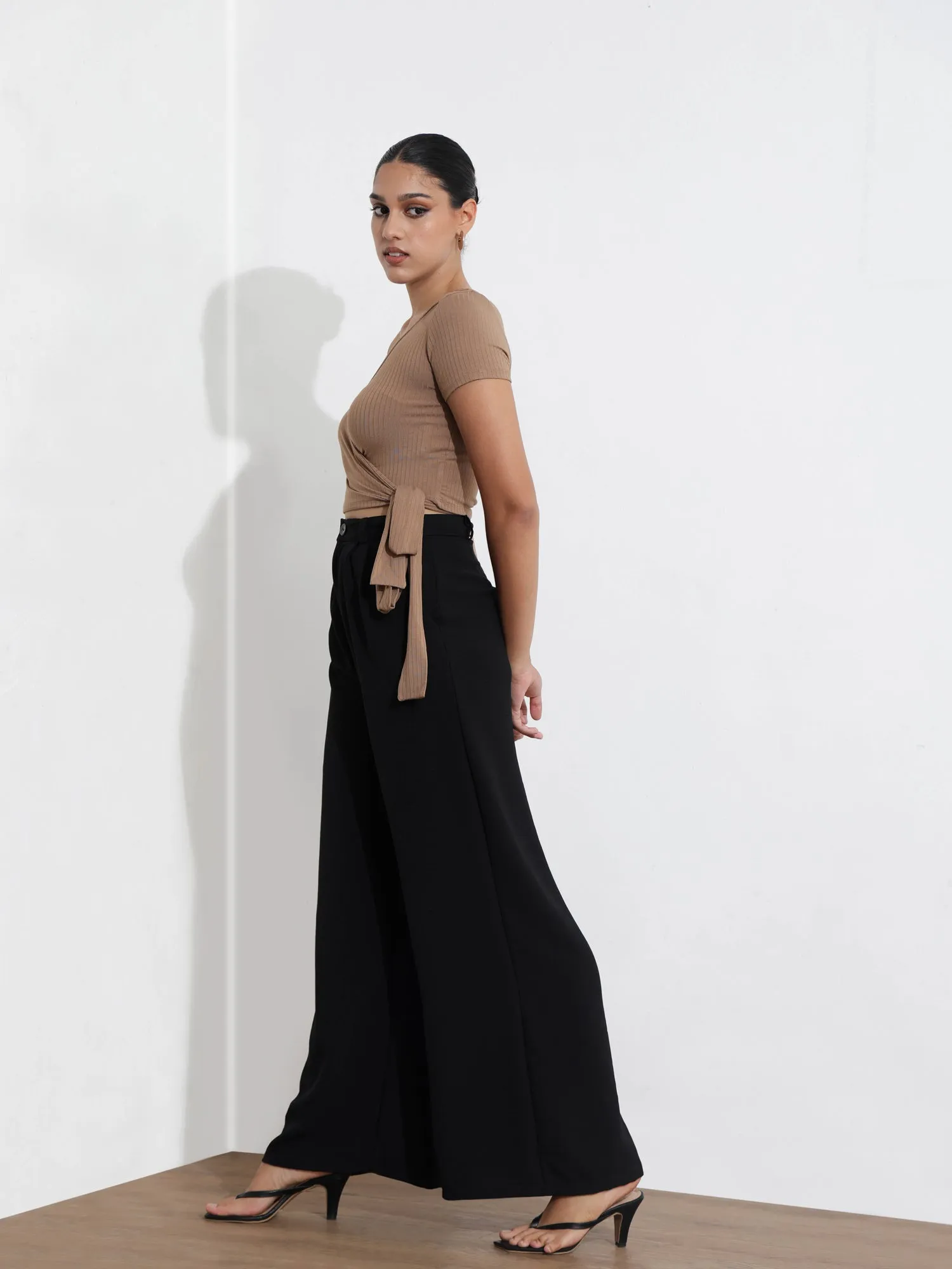 Short Sleeve Wrap Top