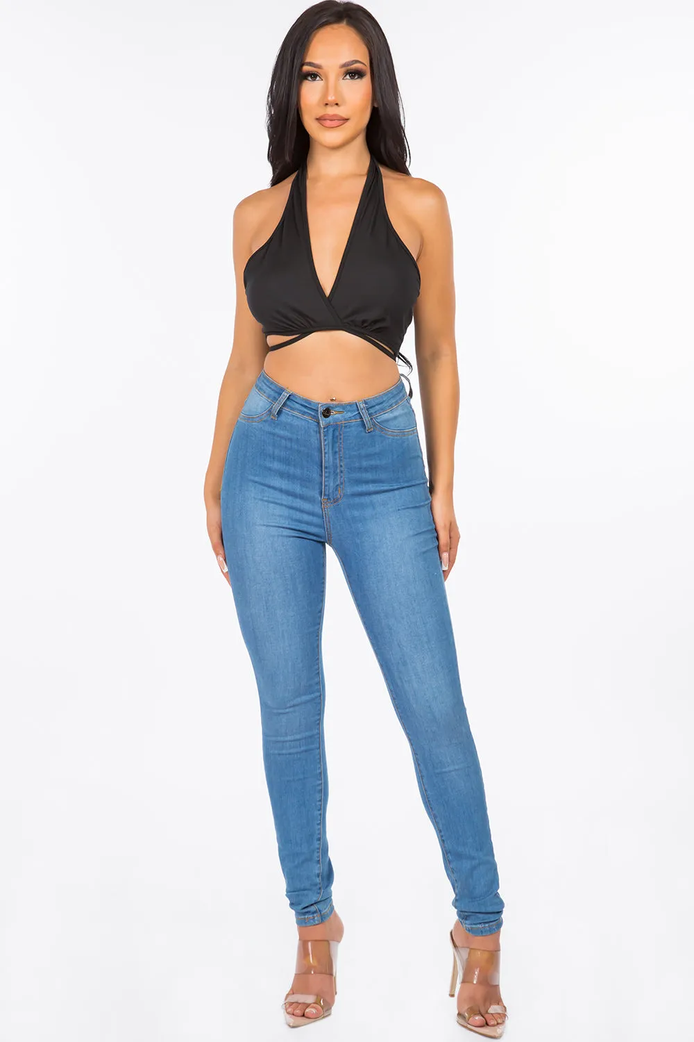 Sienna Halter Neck Crop Top