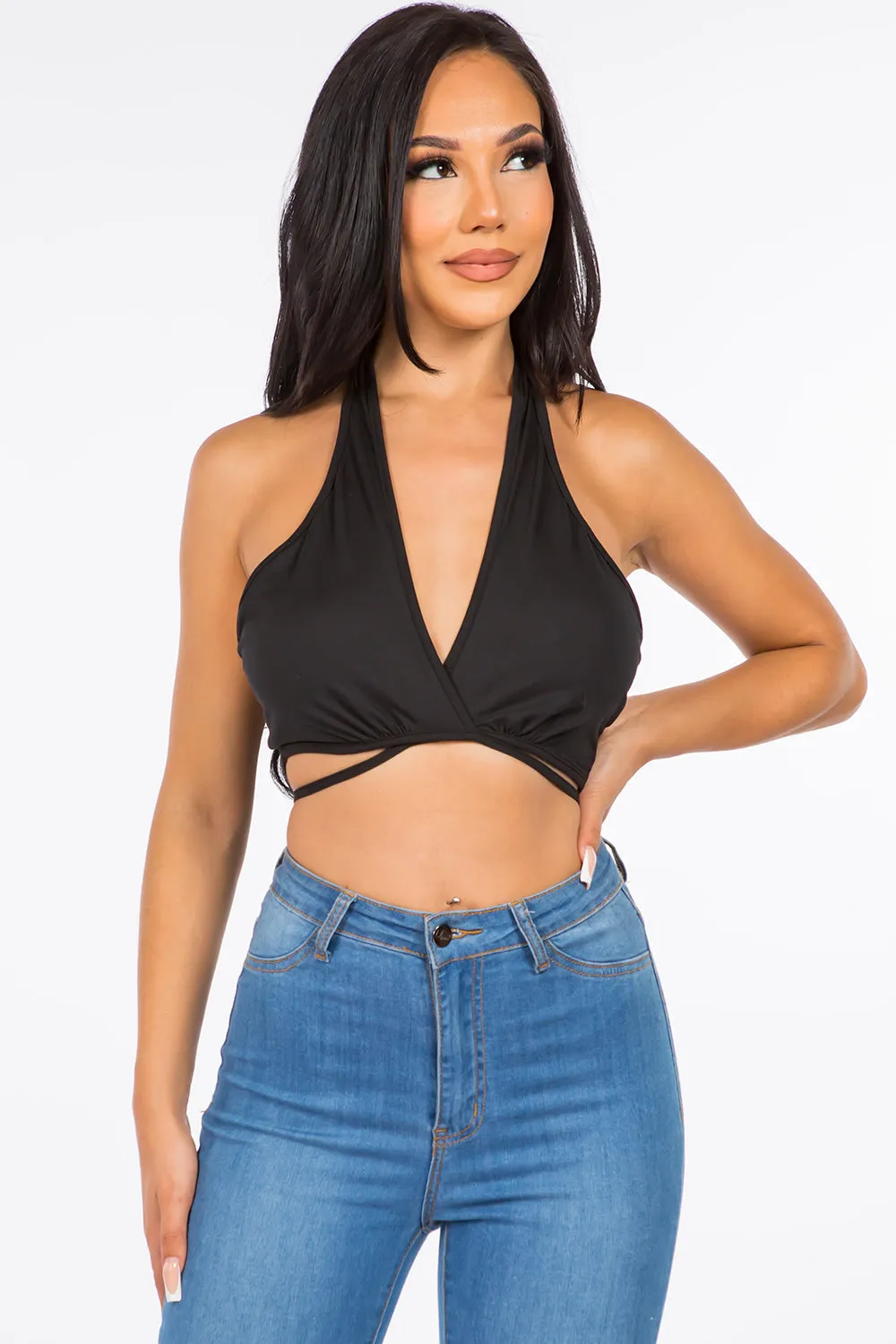Sienna Halter Neck Crop Top