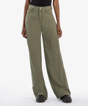 Sienna High Rise Wide Leg - Olive