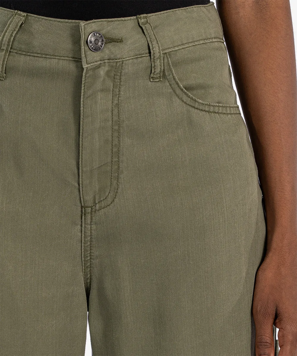 Sienna High Rise Wide Leg - Olive