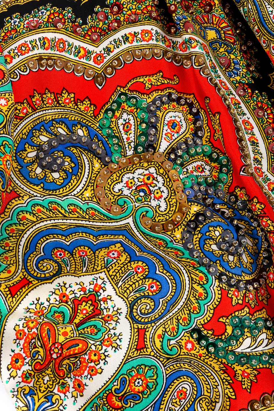 Silk Paisley Shirt Dress