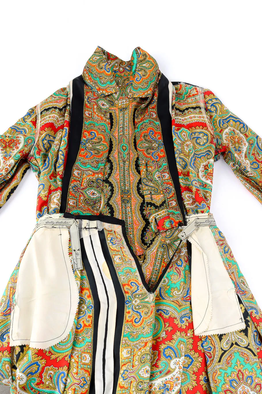 Silk Paisley Shirt Dress