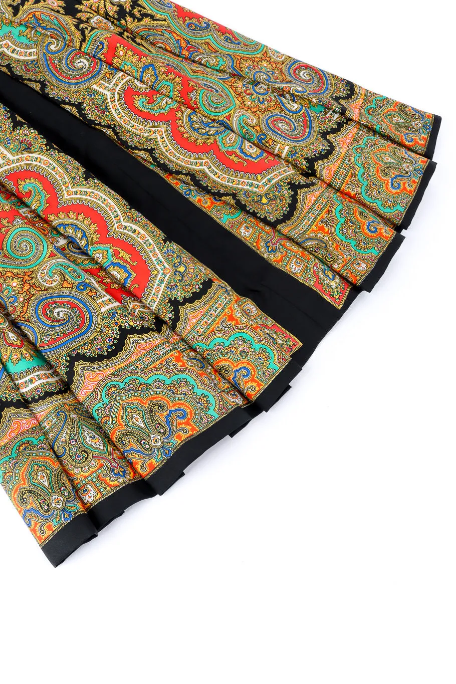 Silk Paisley Shirt Dress